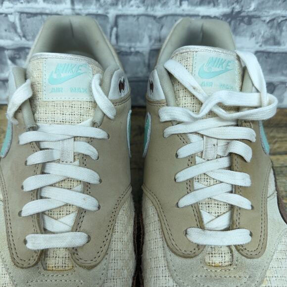 Nike Air Max 1 Crepe Hemp Medium Brown Mint Foam Mushroom FD5088-200 Size 15 - Picture 6 of 11